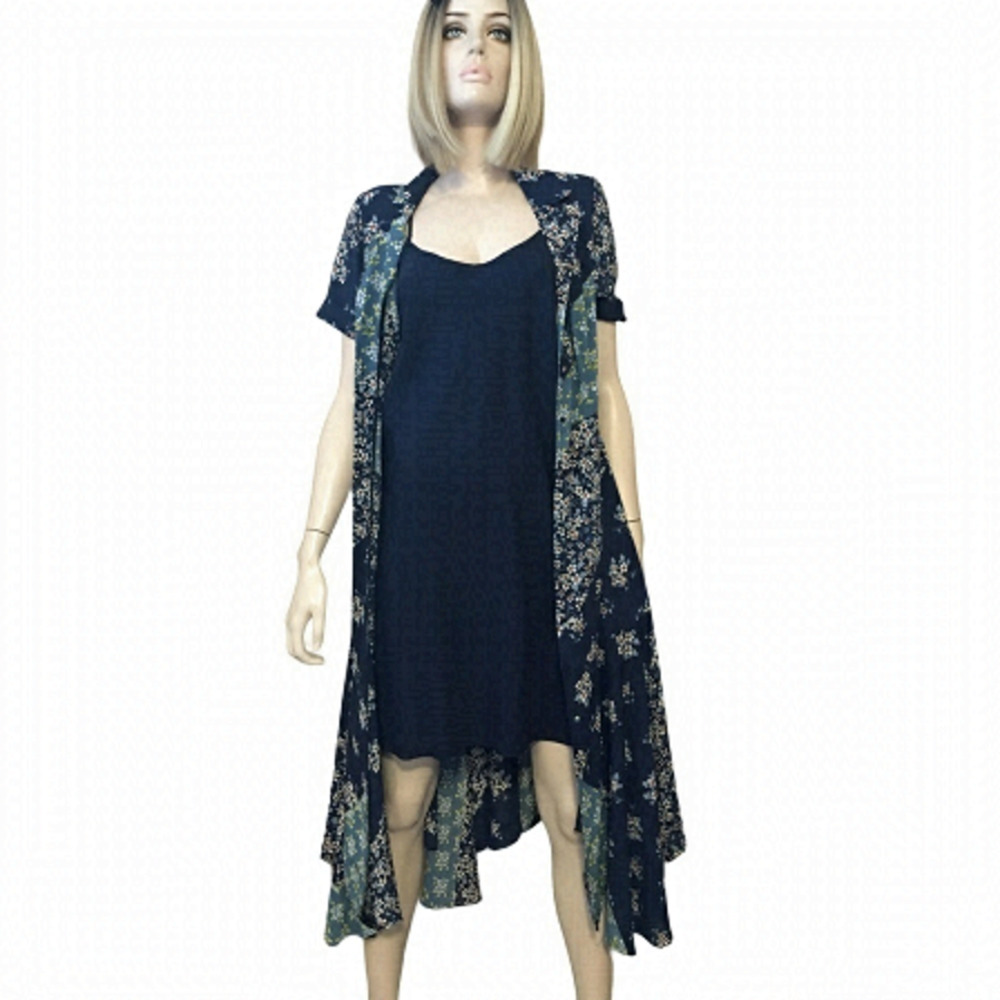 Nanette Lepore Dress Patchwork Print Cottagecore Prairie Flutter Flounce Skirt